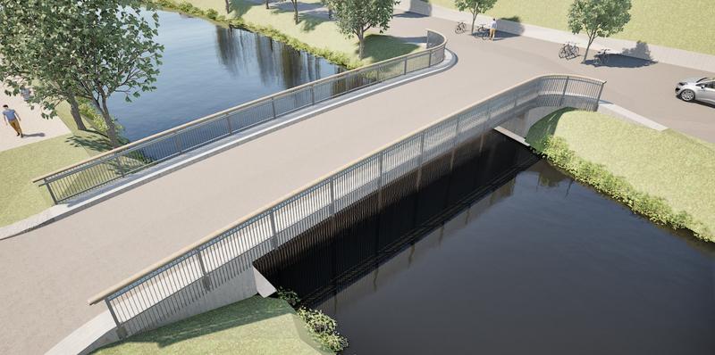 Visualisierung der zukünftigen Blaubrücke Visualisierung der zukünftigen Blaubrücke
